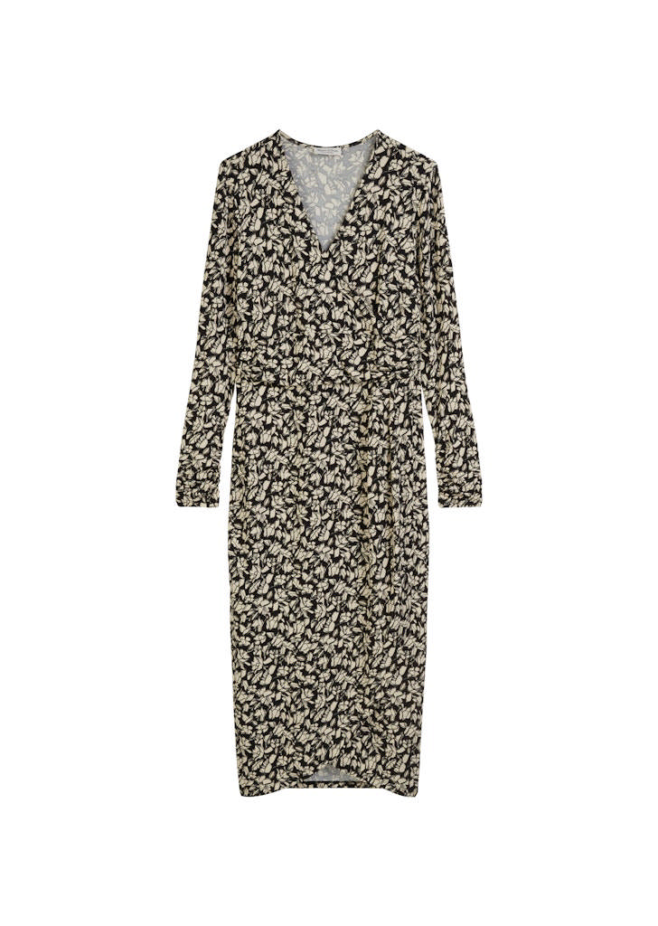 Dress, wrapped slim, aop