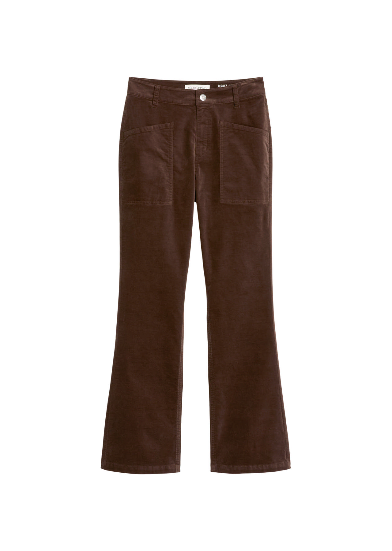 Kiruna Mjúkar og teygjanlegar flauelsbuxur með útvíðum skálmum