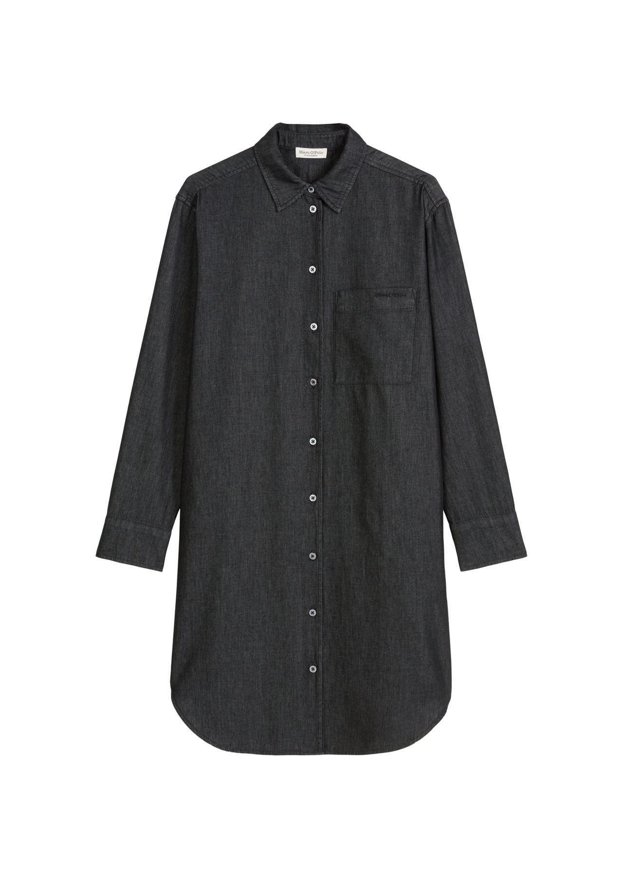 Skyrtukjóll úr gallaefni 100% bómull