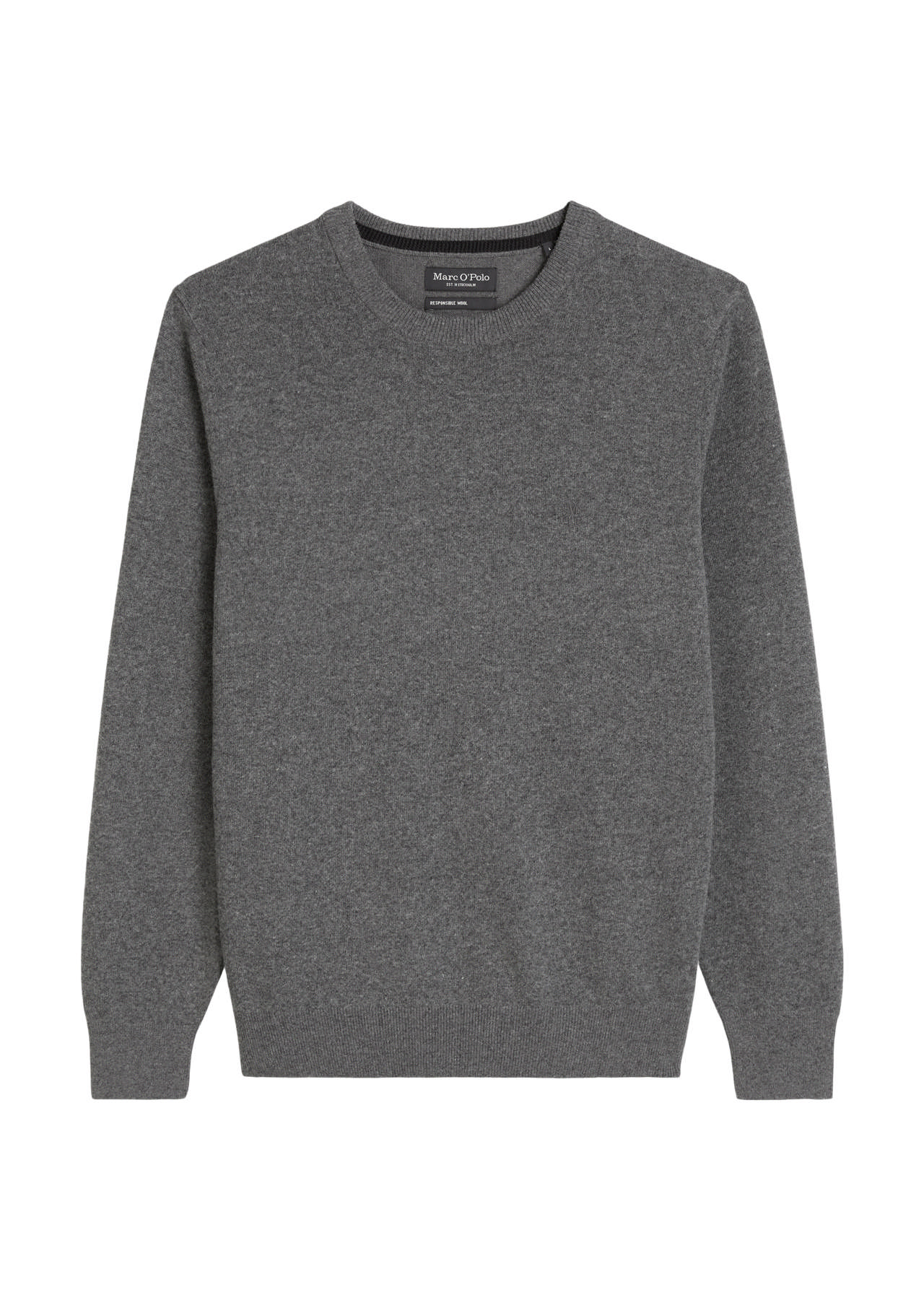 Ullarpeysa með kringdu hálsmáli