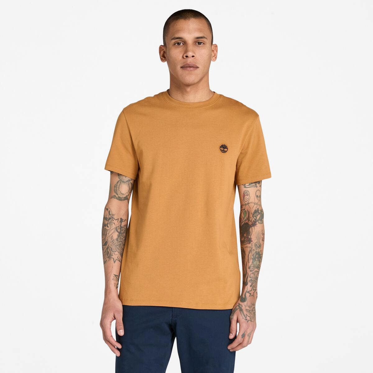 Dunstan River Stuttermabolur 100% Lífræn Bómull - Slim Fit