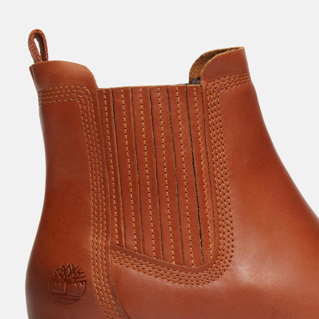 Brimfield MID CHELSEA BOOT MD BRN F GRAIN W DK BRN