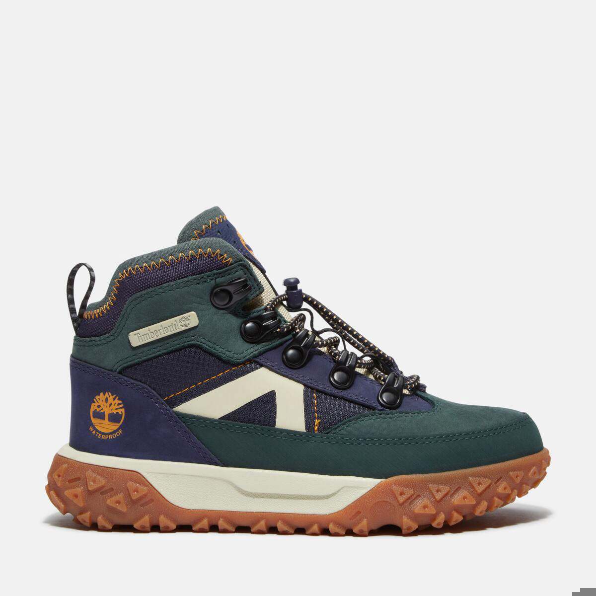 GreenStride Motion 6 MID BUNGEE WATERPROOF SNEAKER DARK GREEN NUBUCK