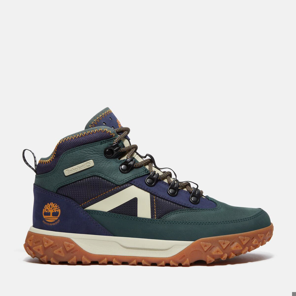 GreenStride Motion 6 MID LACE UP WATERPROOF SNEAKER DARK GREEN NUBUCK